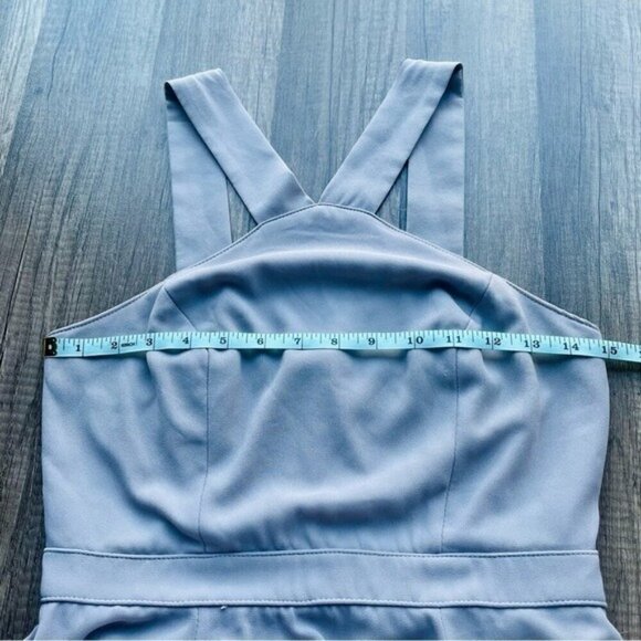 Lulu’s Gray High Neck Fit and Flare Dress Small - Picture 4 of 8